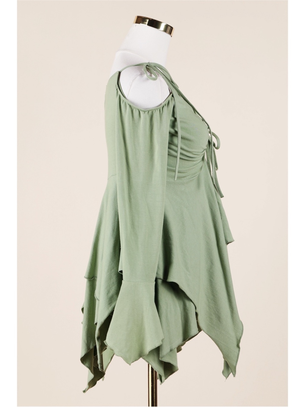 Sz L Dolls Kill Current Mood F Is For Fairies Off-Shoulder Fairycore Mini Dress - Picture 2 of 7